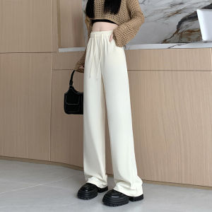 Loose Wide Leg Sports Pants Womens Casual Loose Drapey Straight Lazy Style Autumn New Arrival High Waist Long Sweatpants