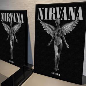 Moetch | Nirvana Band Tạp Chí Phim Whitepaper Miếng Dán DIY Nghệ Thuật Treo Tường Trang Trí Cho Phòng Thanh Cafe Cổ Điển Retro Poster Unframed HD Chất Lượng