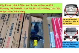 Cặp Phuộc Nhún (Giảm xóc) Trước và Sau Xe Kia Morning đời 2004-2011 và đời 2011-2024 Hàng Cao Cấp- Nhập Khẩu Chính hãng từ Hàn Quốc và KYB- Nhật Bản