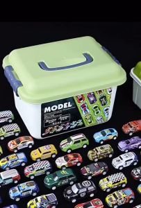 Thùng 30 ô tô đồ chơi chạy đà cót kéo chất liệu cao cấp ( Hộp to nhựa đẹp)