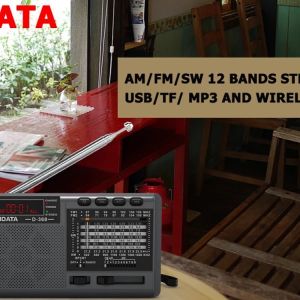 XHDATA D368 Portable Full-Waveband Bluetooth Senior Radio Card Slot Multimedia Elderly Friendly Compact Design Chinese Brand