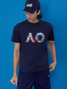 AO | Embossed Print Short Sleeve Mens Sports T-Shirt