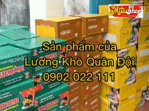 Lương Khô Quân Đội Cacao Hộp 700 gram Hương vị Cacao bổ sung chất xơ