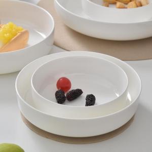 Round White Porcelain Dishes Plates