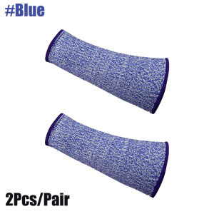 1 Pair Cut Resistant Arm Sleeves Level 5 Anti-Knife Forearm Guards Wrist Protection for Working Woodworking