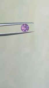 💎❤️A041 5 มิล 1 เม็ด อเมทิสต์ กลม พลอย AMETHYST ก้นเพชร พลอยสด ไม่เผา ธรรมชาติแท้ 100%