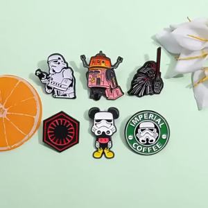 hot toys | Star Wars Creative Cartoon Brooch Fashion War Enamel Pin Metal Badge Jewelry Clothing Backpack Accessories Gift