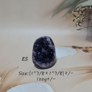 KRISTAL SG: Emperor Amethyst Mini Thumb Geode. 迷你帝王紫晶镇 E5/E6/E7/E8