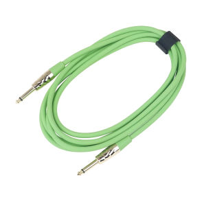 IRIN | 3M Bass Đàn Guitar Điện Cáp Âm Thanh Giảm Tiếng Ồn Cao Su Xanh Cáp Kết Nối Với 6.35 Mm Đôi Đầu Thẳng Adapter