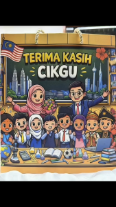 Teachers Day Paper Gift Bag Door Gifts Goodies Bags Thank You Teacher Terima Kasih Cikgu Beg Hadiah Kertas Hari Guru