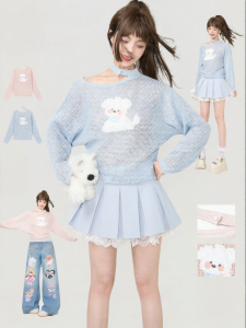 KEIKO | Autumn Cute Hollow Out T-shirt