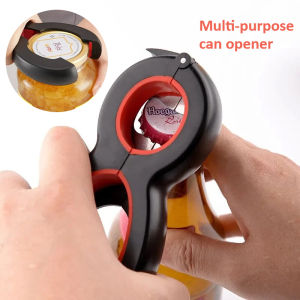 Multi-Function Can Opener Bottle Opener Beer Glass Bottle Opener Tin Can Opener Silicone Jar Cap Opener