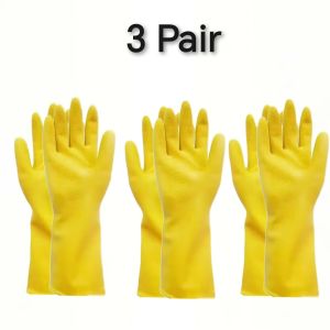 Waterproof household gloves kitchen dishwashing laundry vegetable cleaning gloves latex gloves protective gloves