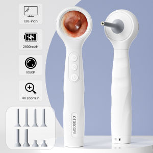 Handheld Visual 4.2mm Ear Scope Otoscope with 1.38 IPS Screen Ultra Thin 1080P HD Endoscope Camera for Ear Check