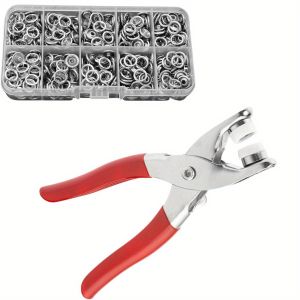 100 pcs Metal Snap Buttons with Fastener Pliers Pressing Tool Set Snap Buttons for Sewing Great For DIY Crafts Snap Fastener Kit