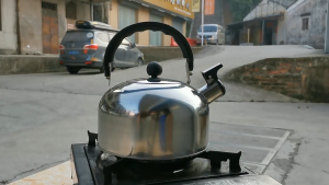 Stainless Steel Whistling Kettle Flat Bottom Stovetop Teapot for Gas & Induction Kitchen Water Boiler with Handle 3L 4L 5L