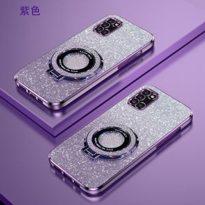 Samsung A31 Gradient Fashion Phone Case Magnetic Absorption Stand Womens Style Ultra-Thin Soft Shell Luxury Protective Cover