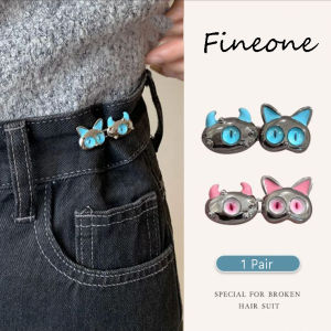 เข็มกลัดชุดตาปีศาจ สำหรับผู้หญิง รัดเอวสำหรับกางเกงยีนส์กระโปรงสตรีปรับได้ คลิปหนีบเอว เครื่องประดับเสื้อผ้า