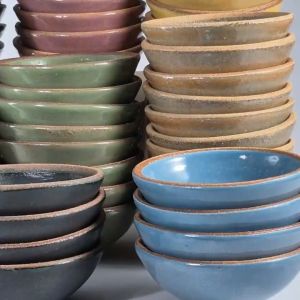 Keceramics Gift Pack : Handmade Ceramic Tableware Pottery Pelangi Mini Bowls Set of 4