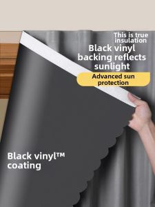 SHULIAN | Blackout Easy Install Insulation Sunscreen Shade Curtains