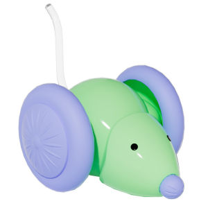 รถยนต์รถสปอร์ตไฟฟ้าของเล่นแมวของเล่นเซ็นเซอร์หลีกเลี่ยงอุปสรรคอัจฉริยะเม้าส์มีหางเรืองแสงของเล่นลูกสุนัขชาร์จ USB