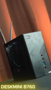 ASRock DeskMini B760 LGA1700 DDR4-3200 2x M.2 NVMe USB-C 3.2 Gen2 WiFi