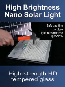 【Free Shipping】nova solar light outdoor waterproof 1500W led light solar lights with solar panel Outdoor Lighting flood light COD