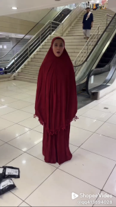 Muslim Origin mukna Terno  FRIENDLY 140cm  lace hijab terno with skirt