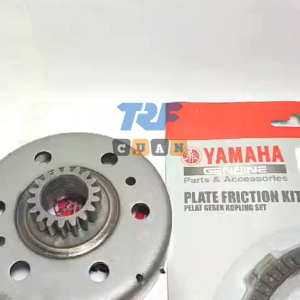 Mangkok Ganda 18T Rumah Kopling Jupiter Z + Kampas Plat Kopling Yamaha F1ZR Vega R New Fizr 5TP Set