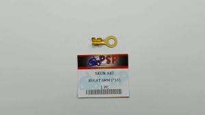 Skun Aki Bulat 6mm Baut 10 (Harga Per 1 Biji) - Scun Sekun Klem Terminal Accu Soket Socket Ring
