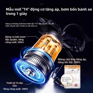 JUANSE | Máy Bơm Lốp Điện Không Dây Di Động Có Đo Áp Suất