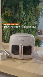 Joyoung V7 Air Fryer 6L | 360 Surround Heat | 19 Smart Presets | Adjustable Fan Speed 5 Levels | 16H Fresh-Keep | Ultra Slim Design | 1350W | Touch Control | 220–240V | Visible Window | Smart Temperature | Fast Heating | Digital Airfryer | Large Capacity