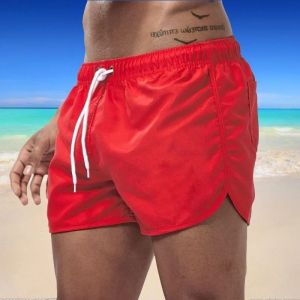 2026 New summer Quick dry fitness short pants men comfortable breathable solid color beach shorts running sports training shorts