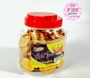 100pcs GOLD TREASURE CHOCOLATE CANDY/ loot bag fillers / paninda / giveaways / party favors.