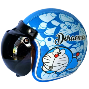 Helm Bogo Dewasa Full Leher Motif Kopi Love - Kulit - Free Packing Kardus