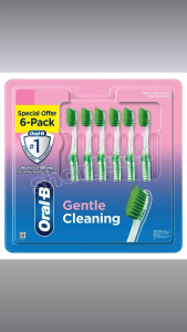 Oral-B High Resilience Ultra Fine Bristle Green Tea Toothbrush Soft Gentle Gum Care Pack of 6 Dental Care