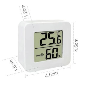 LCD Digital Clock Thermometer Hygrometer Sensor Gauge Weather Station Digital Home Indoor Temperature Humidity Meter Desk Clock