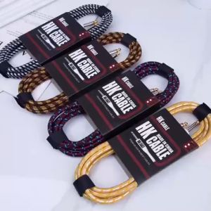 Freebies: Guitar Cable Guitar Jack Instrument Cable Ukulele Cable Bass Cable Wire Cord 3M / 5M Woven Braided (Free Picks)