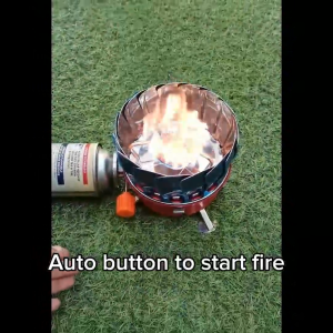 ITOSHI Mini Folding Stove Windproof Camping Hiking Picnic Strong Fire Flame With Adjustable Cover