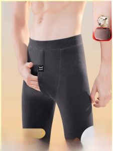 MiiOW | กางเกงบุขนแกะหนาสำหรับผู้ชาย Catman กางเกงขายาวทรงหลวม ทรงตรง ระบายอากาศได้ดี สวมใส่สบาย ด้านในเป็นผ้าฝ้าย