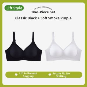 Push-up Gather Support Anti-depression Massaging Cup Bra