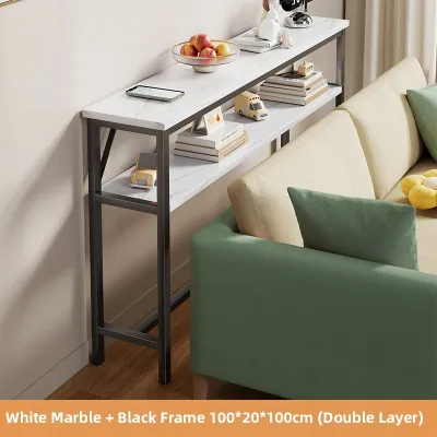 evesigar | Sofa Side Narrow Shelving Unit