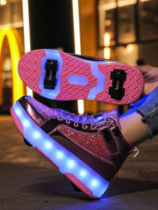 Trendy and trendy childrens and teenagers walking shoes upgraded version enhanced stability detachable dual-use sports shoe