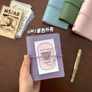 2024 New Portable Mini PU Leather Notebook High Aesthetic Value Loose Leaf Book Pocket Size Handybound Notebook Recommended