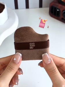 GUOXIAONIU ชุดพัฟช็อคโกแล็ต6ชิ้น หนานุ่ม ไม่กินรองพื้นหรือแป้ง ใช้ได้ทั้งปัดแก้มเกลี่ยรองพื้น