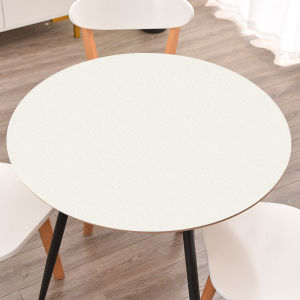 JIELEFAN | Custom Round Easy-Care Leather Tablecloth Waterproof Oil-Resistant
