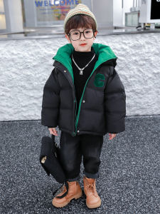 Childrens down Jacket Boys Winter Clothing Heattech Outwear 2024 New Arrival Korean Style Kid Baby Thickened White Duck down Cotton-Padded Jacket