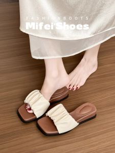 Thick Heel Flat Sandals For Summer Outdoor Wear