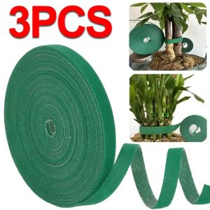 3pcs Nylon nhà máy quan hệ Dây buộc cáp tái sử dụng tự dính nhà máy Dải phecmơtuya cho hỗ trợ nho dây leo cà chua phụ kiện sân vườn
