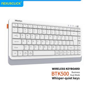 NexusClick Quiet Ultra Slim Dual Mode Wireless KeyboardRechargeable Low-Profile Keys Compact Keyboard for Office Business Work